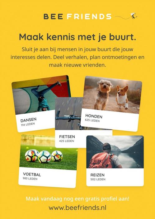 🚶‍♂️ Ontmoet nieuwe mensen GRATIS met BeeFriends❤️nl ☕💻, Contacten en Berichten, Vriendschappen