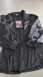Disco carnaval verkleden jurk glitter zwart 70-80-90 party, Ophalen of Verzenden, Zo goed als nieuw, Maat 38/40 (M)
