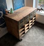Vintage Industriële Apothekerskast/Werkbank, Ophalen