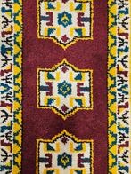 Vintage Handgemaakt wol Smyrna tapijt Retro 68x135cm, Vintage Retro Smyrna hype, Gebruikt, 100 tot 150 cm, Crème