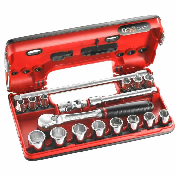 Facom JL.DBOX1PB 19 Delige Dopsleutelset 3/8", Doe-het-zelf en Verbouw, Gereedschap | Handgereedschap