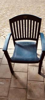 Hartman stoel 4 stuks blauw., Ophalen of Verzenden, Gebruikt, Kunststof