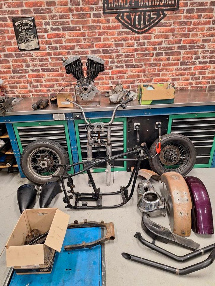 Shovelhead project 1340!, Motoren, Onderdelen | Harley-Davidson, Gebruikt, Ophalen
