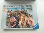 Paarden puzzel 500 st, Ophalen of Verzenden, Meer dan 50 stukjes, Zo goed als nieuw, 6 jaar of ouder