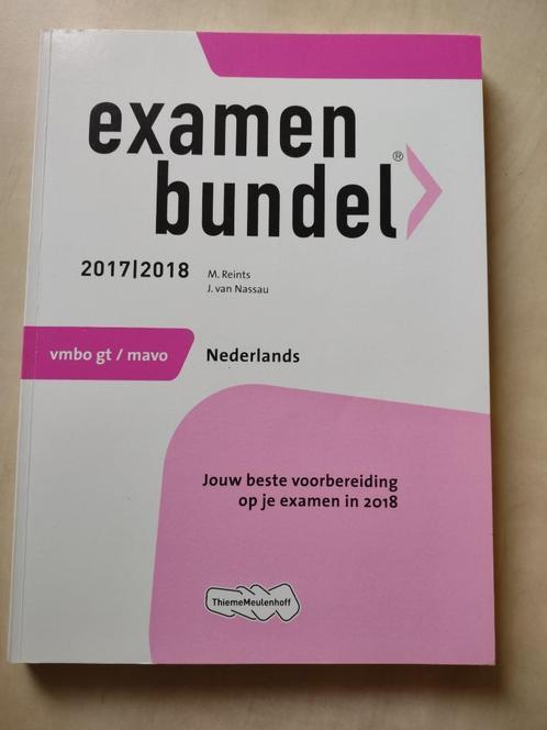 Examenbundel vmbo-gt/mavo Nederlands 2017/2018, z.g.a.n., Boeken, Schoolboeken, Zo goed als nieuw, Nederlands, VMBO, Ophalen of Verzenden