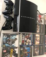 PlayStation 3 met 2 controles en meerdere games, Spelcomputers en Games, Spelcomputers | Sony PlayStation 3, Met 2 controllers