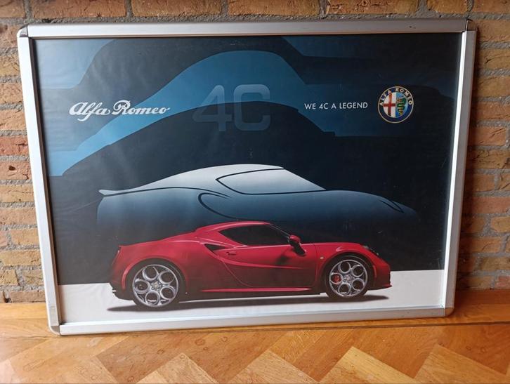 Originele Alfa Romeo C4 dealer plaat: 105x75cm, Verzamelen, Automerken, Motoren en Formule 1, Zo goed als nieuw, Auto's, Ophalen of Verzenden