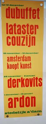 Poster Stedelijk Museum  Dubuffet en Lataster Couzijn, Verzamelen, Posters, Rechthoekig Staand, Verzenden, Zo goed als nieuw, A1 t/m A3