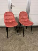 43 stuks Luxe Velvet Roze horeca restaurant stoelen Nieuw, Ophalen, Overige kleuren, Nieuw, Metaal