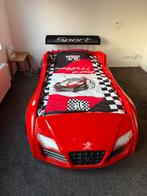 Autobed V8 met matras 190x90cm, Kinderen en Baby's, Kinderkamer | Bedden, Ophalen, 85 tot 100 cm, Gebruikt, Matras