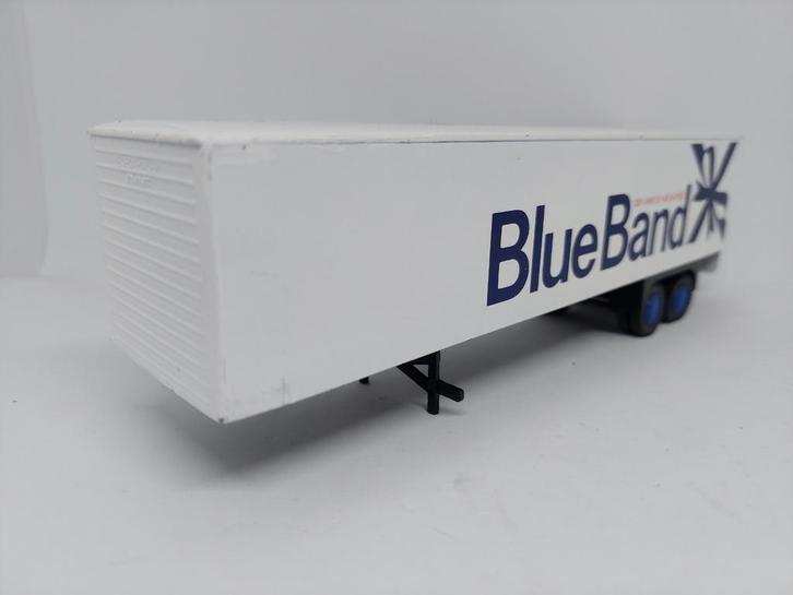 Lion Car no. 36 Eurotrailer Blue Band, Hobby en Vrije tijd, Modelauto's | 1:50, Gebruikt, Bus of Vrachtwagen, Lion Toys, Ophalen of Verzenden