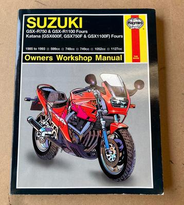 Werkplaatshandboek SUZUKI GSX-R750/GSX1100 Fours KANTANA enz beschikbaar voor biedingen