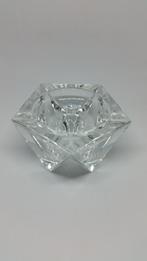 kristallen kandelaar vijfhoekig - ca. 4,5 cm hoog, Overige materialen, Gebruikt, Overige kleuren, Ophalen of Verzenden
