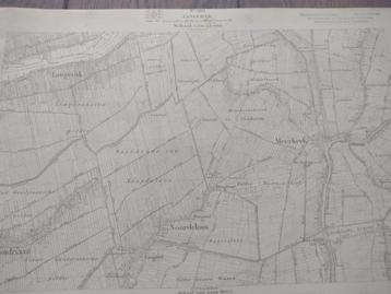 505 Langerak Meerkerk Noordeloos Goudriaan Plattegrond 1913 beschikbaar voor biedingen