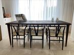 Carl Hansen replica 6 of 8 eetkamerstoelen, Huis en Inrichting, Stoelen, Ophalen, Carl Hansen, Modern design, Zwart, Zo goed als nieuw