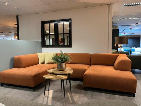 Leolux faya lobi stof Bouclé Gusto, Huis en Inrichting, Banken | Bankstellen, Zo goed als nieuw, Hoekbank, Vierpersoons of meer
