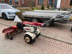 Honda F610 Tuin trekker met veegmachine, Ophalen of Verzenden, Gebruikt