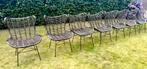 Rotan Egg chair eetkamer of terras lounge stoelen, Ophalen, Gebruikt, Bruin, Twee