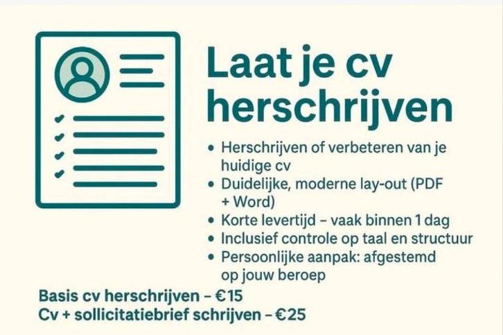 Hulp bij CV (curriculum vitae) herschrijven of opstellen, Vacatures, Vacatures | Tekstschrijvers en Editors