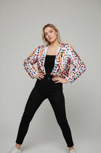 Bolero Jasje met Pomponnetjes S/M, Kleding | Dames, Carnavalskleding en Feestkleding, Ophalen of Verzenden, Nieuw, Carnaval, Kleding