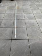 RVS gordijnrail 14 mm hoog 9 mm breed, Ophalen, Zo goed als nieuw