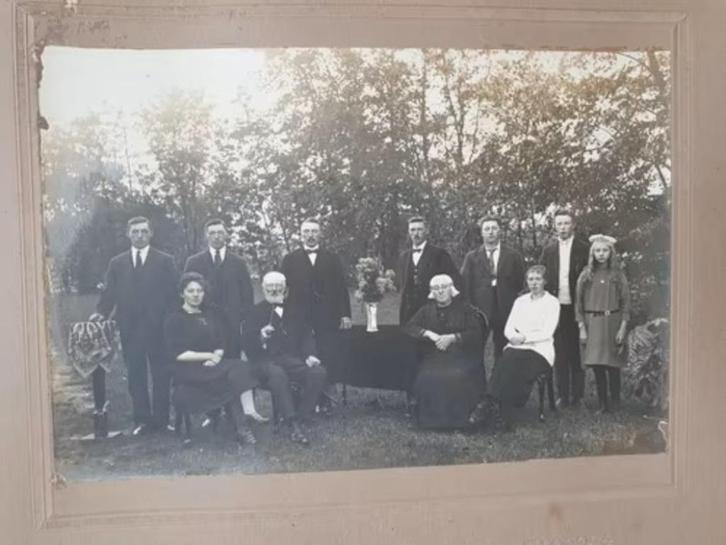 oude familiefoto Henri Paul Emile de l Roche Buse Heerenveen, Antiek en Kunst, Kunst | Tekeningen en Foto's, Ophalen