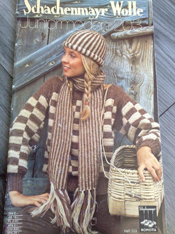 Tijdschrift = Schachenmayr wolle juniormiden nr. 203, Hobby en Vrije tijd, Breien en Haken, Zo goed als nieuw, Breien, Patroon of Boek