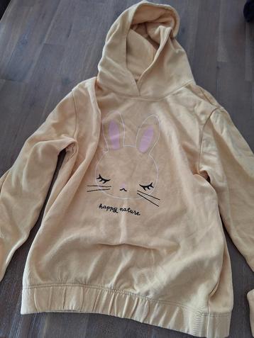 H&M gele hoody, maat 134/140 8-10 jaar beschikbaar voor biedingen