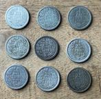 serie 25 cent Wilhelmina Hermelijnen Mantel, Postzegels en Munten, Munten | Nederland, Ophalen, Setje, Zilver, 25 cent