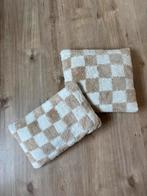Twee sierkussens inclusief binnenkussens NOUS Living, Ophalen, Zo goed als nieuw, Beige, Rechthoekig