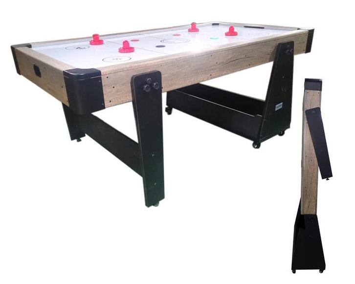 Airhockey TopTable Fast Track Easy Mobile Wood 6,5ft, Sport en Fitness, Biljarten en Poolen, Nieuw, Keu of Ballen, Ophalen of Verzenden