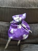 Milka chocolade paars/witte rugtas zo goed als nieuw, Ophalen of Verzenden, Zo goed als nieuw, 25 tot 40 cm, 30 tot 45 cm