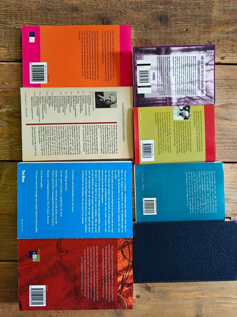 8 Boeken van Dietrich Bonhoeffer., Boeken, Ophalen of Verzenden, Zo goed als nieuw