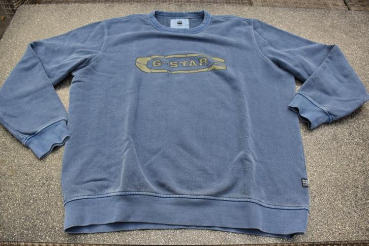 Sweater G-star maat XXL, Kleding | Heren, Truien en Vesten, Zo goed als nieuw, Overige maten, Blauw, Ophalen of Verzenden