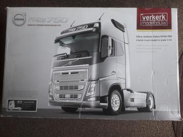 VERKERK TAMIYA VOLVO FH16 KIT AANGEPAST VOORLOOPAS CHASSIS  beschikbaar voor biedingen