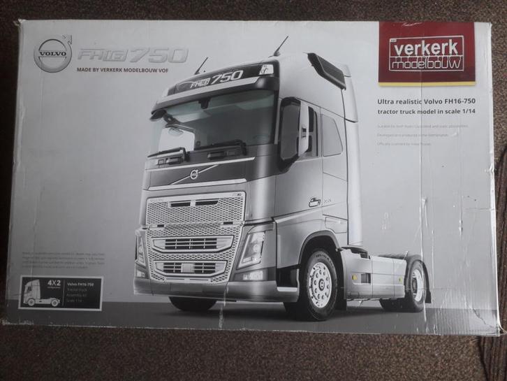 VERKERK TAMIYA VOLVO FH16 KIT AANGEPAST VOORLOOPAS CHASSIS, Hobby en Vrije tijd, Modelbouw | Radiografisch | Auto's, Nieuw, Auto onroad