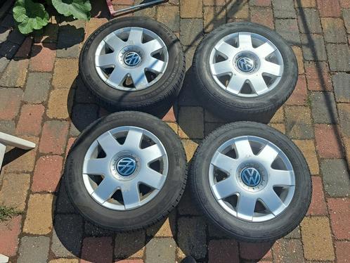Volkswagen Polo 9n3 lichtmetale velgen 5x100, Auto diversen, Wieldoppen, Gebruikt, Ophalen