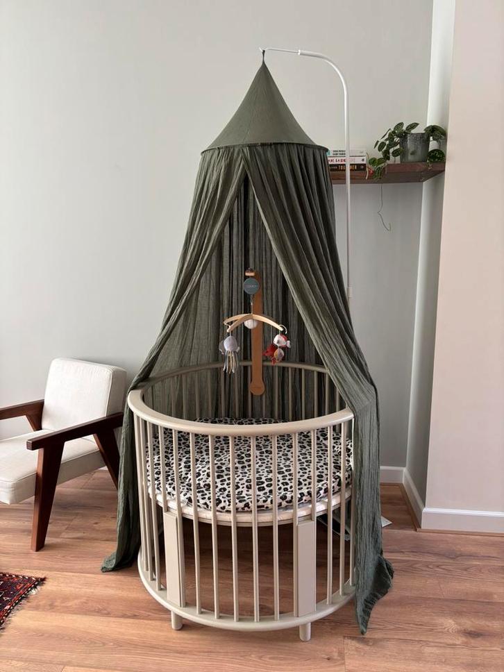 Klamboe + standaard Jollein groen, Kinderen en Baby's, Kinderkamer | Inrichting en Decoratie, Zo goed als nieuw, Klamboe, Ophalen