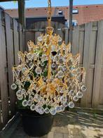 Cage Chandelier Kooi kroonluchter Hollywood Regency hanglamp, Ophalen, Hollywood regency, Vintage, Cage Chandelier,, Glas