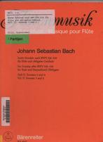 J.S. Bach Dwarsfluit & Piano Heft 2 Sonaten 3 + 4, Gebruikt, Klassiek, Dwarsfluit of Piccolo, Ophalen of Verzenden