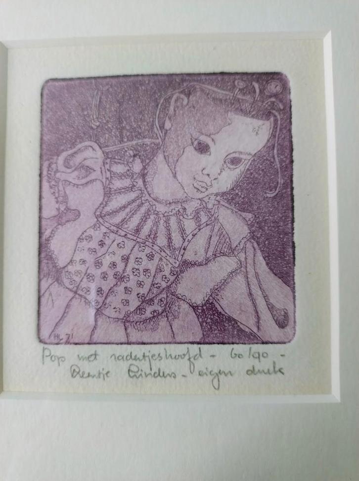 Leentje Linders, Antiek en Kunst, Kunst | Etsen en Gravures, Ophalen of Verzenden