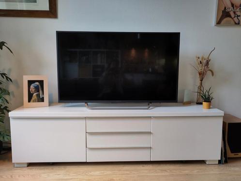 Besta tv meubel Ikea hoogglans wit, Huis en Inrichting, Kasten | Televisiemeubels, Gebruikt, Minder dan 100 cm, 150 tot 200 cm