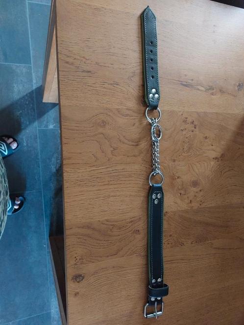 Leren halve slip halsband, Dieren en Toebehoren, Hondenriemen, Zo goed als nieuw, Hondenriem, Ophalen of Verzenden
