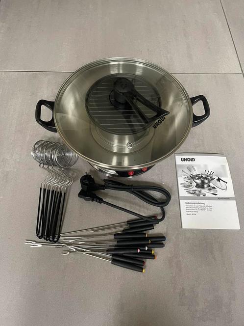 Chinese RVS fonduepan - Unold - nieuw!, Witgoed en Apparatuur, Fonduesets, Nieuw, Fonduepan, Elektrisch, Ophalen of Verzenden