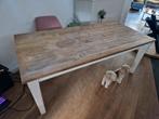 Teak Houten Eettafel - 200x100cm, Huis en Inrichting, Tafels | Eettafels, Gebruikt, Teakhout, Landelijk, Vijf personen of meer