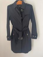 Trenchcoat, Kleding | Dames, Jassen | Winter, Ophalen of Verzenden, Zo goed als nieuw, Zwart