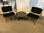 Leukse set Stoelen + Salontafel, Huis en Inrichting, Stoelen, Ophalen, Twee, Zwart, Zo goed als nieuw