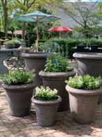 Winterharde Italiaanse terracotta potten, Ophalen, Steen, Rond, Nieuw