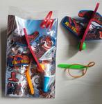 Traktatie spiderman wegschiet vliegtuig+stickers+snoepje1.50, Ophalen of Verzenden, Zo goed als nieuw, Feestartikel, Verjaardag