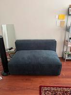 Blauwe Velvet Sofa - LaRedoute, Ophalen, Eenpersoons, 75 tot 100 cm, Zo goed als nieuw
